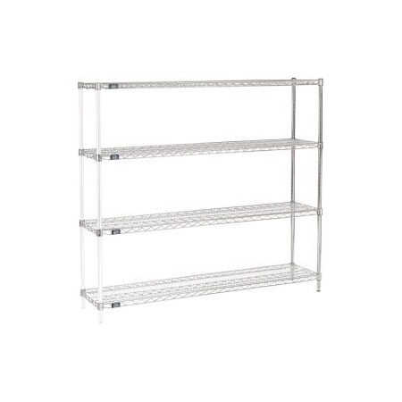 Global Equipment Nexel    Chrome Wire Shelving Add-On - 60"W x 14"D x 63"H A14606C